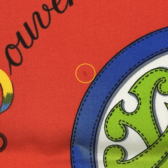 HERMES Authentic Red Silk Scarf - Picture 6 of 8